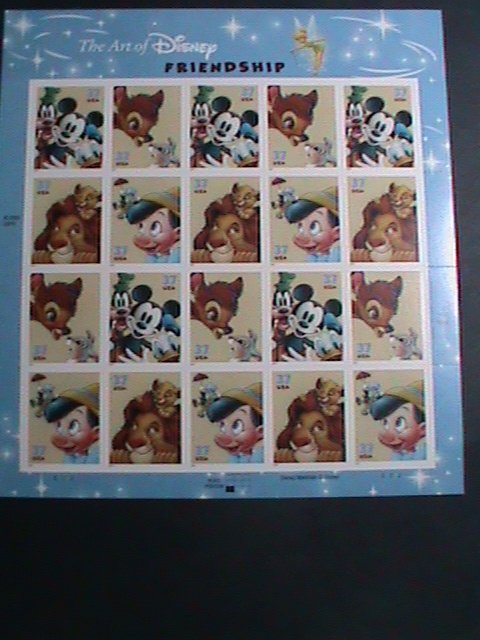 ​UNITED STATES-2004 SC# 3865-8 DISNEY CARTOON -FRIENDSHIP MNH SHEET VERY FINE