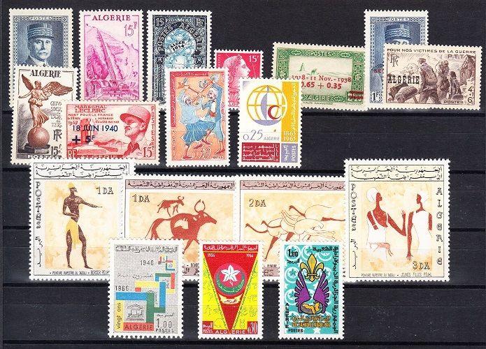 Algeria - Mint NH, nice lot of all complete sets (Catalog Value $44.80)