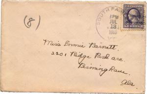 United States Vermont South Fairlee 1918 4b-bar  1872-1927.