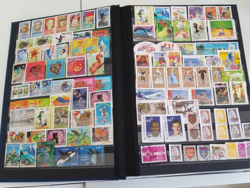 Lot France 103 stamps used/unused