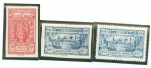 Costa Rica #B3-B4/B7 Unused Single