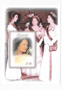 Aitutaki 2000 Queen Mother 100th Birthday S/S Sc 530 MNH C5