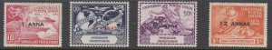 VIRGIN ISLANDS # 92-95  VF-MLH UNIVERSAL POSTAL UNION /75th ANNIVERSARY /LOT #2