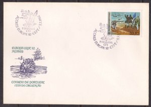 PORTUGAL AZORES - 1982 HISTORICAL EVENTS / EUROPA - FDC