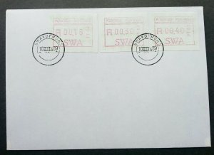 South Africa SWA 1989 ATM (frama label stamp FDC)
