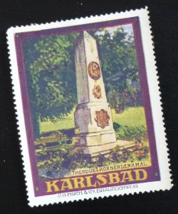 Poster Stamp Cinderella Vignette - US Austria Germany Karlsbad Serie O28 