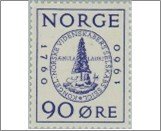 Norway Used NK 482   Royal Society of Scientists 90 Øre Blue