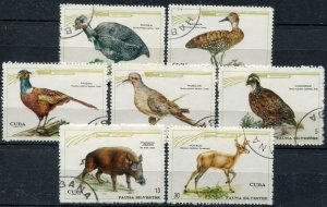 CUBA Sc# 1557-1563  WILDLIFE Animals fauna Birds CPL SET of 7  1970  used cto