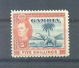 Gambia sc# 142 mh cat value $21.00