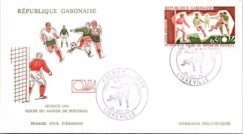 Gabon, Sports, Worldwide First Day Cover