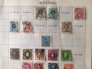 Sweden used stamps on pages A10248