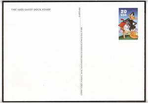 SC#UX304 20¢ Daffy Duck Postal Card 