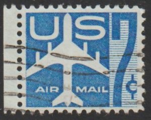 SC# C51 - (7c) - Jet Airliner, blue - used single