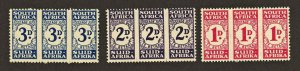 SOUTH AFRICA  Scott # J31 - 33  Very Fine MNH ( Cat $70.00 )