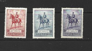 AUSTRALIA - 1935 REIGN OF KING GEORGE V - SCOTT 152 TO 154 - MLH