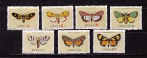 ANGOLA Sc# 675 - 681 MNH FVF Set7  Butterflies