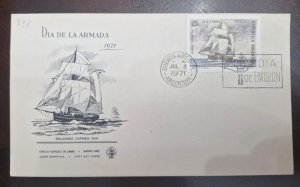 CMI) 1971. ARGENTINA. OLD SHIP. FDC. NAVY DAY. XF