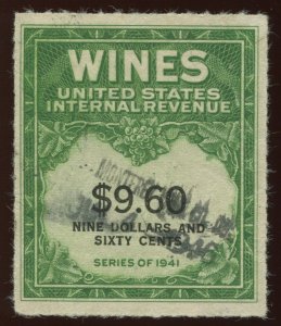 RE204 Wines Revenue Used Stamp with Crowe Cert HZ10