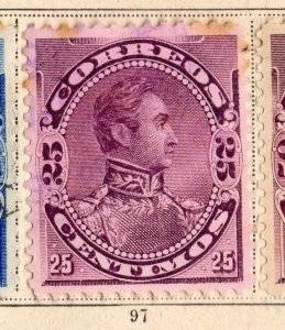 Venezuela 1893 Early Issue Fine Mint Hinged 25c. 095522