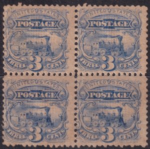 #114 Mint OG, Fine, Block of 4 (CV $1,250) (CV $225 - ID35989) - Joseph Luft