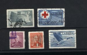 C  #316-320  used  1952 PD