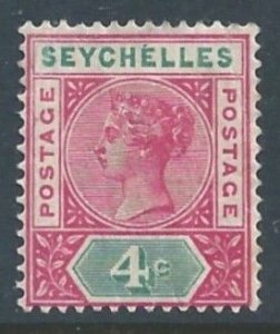 Seychelles #4a MH 4c Queen Victoria - Die I