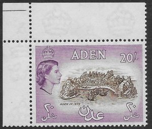 Aden 61  1953  20sh fvf  mint  hinged