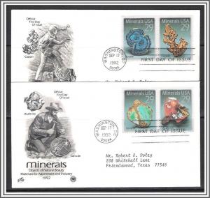 US #2700-2703 Minerals FDC