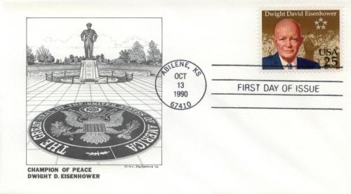 1990 Dwight Eisenhower Centenary (Scott 2513)  DeSpain #1