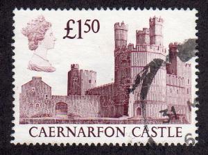 Great Britain 1231 - Used - Caernarfon Castle (cv $1.75)