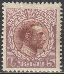 Danish West Indies #53 MNH thin