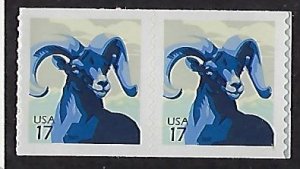 Catalog # 4140 Coil Pair 17 Cent Bighorn Sheep Wildlife Animal