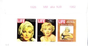 ggCovers (Gary Gozemba) FDC #2967 Marilyn Monroe on Life Universal City 1995