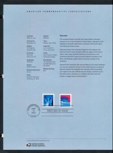 USPS 2003 SOUVENIR PAGE 37c FLAG & SEACOAST #3775