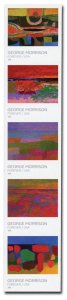 2022 58c George Morrison, Ojibwe Landscape, Strip of 5 Scott 5688-92 Imperforate