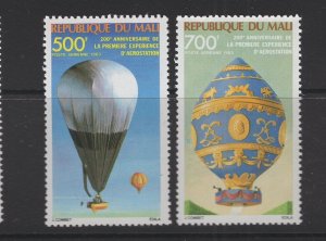 Mali  #C470-71  (1983 Manned Flight set) VFMNH  CV $6.00