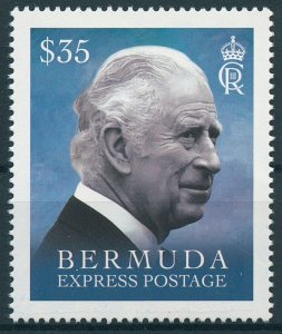 Bermuda 2023 MNH Royalty Stamps King Charles III Express Postage 1v High FACE