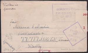 AUSTRALIA 1941 POW lettersheet Tatura Internment camp to Germany...........A8363