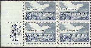 # 1721 MINT NEVER HINGED PEACE BRIDGE