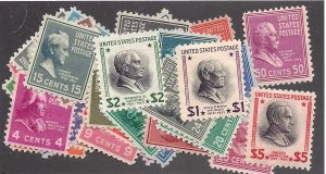 803-834 Mint,OG,NH... SCV $130.85... Complete set