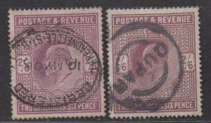 **Great Britain, SC# 139, 139 (var), MH, VF, Light Crease on One Stamp 