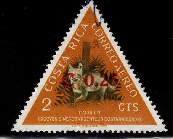 Costa Rica Scott C368 Used  surcharged stamp