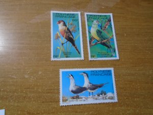 French Polynesia  #  349-51  MNH    Birds