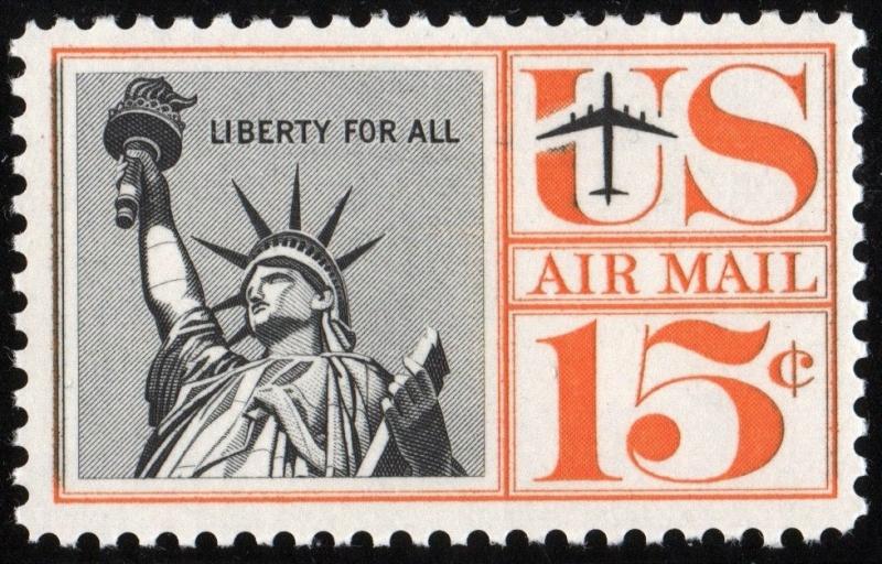 SC#C58 15¢ Statue of Liberty Single (1959) MNH