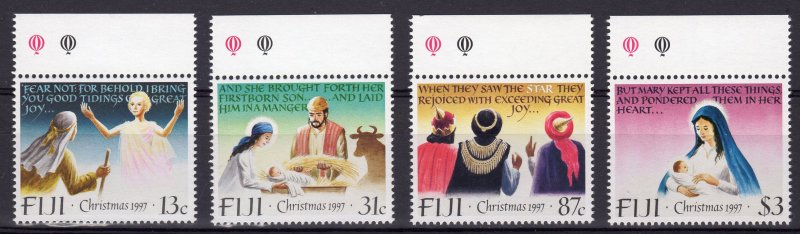 Fiji 1997 Sc#801/804 CHRISTMAS 1997 Madonna and Child Set (4) MNH