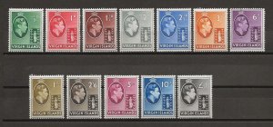 BRITISH VIRGIN ISLANDS 1938/47 SG 110a/21 MNH Cat £75