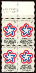 US Stamp #1432 MNH - American Revolution Bicentennial Mail EarlyBlock of 4