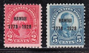 US #647-648 MNH