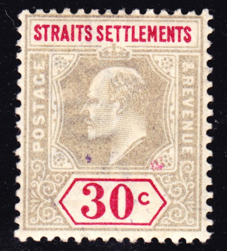 Malaya Straits Settlements Scott 100  wtmk CA  F+  mint OG VLH.