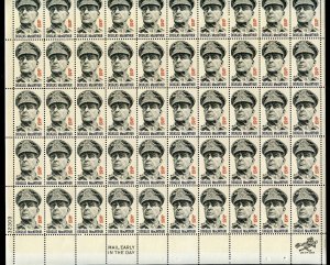 UNITED STATES SCOTT #1424 6c DOUGLAS MACARTHUR SHEET MINT NH